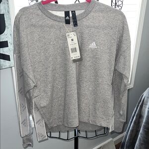 Adidas Heather Gray Crewneck Sweatshirt